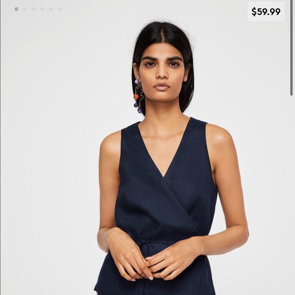 Mango wrap linen top - Picture 5 of 6